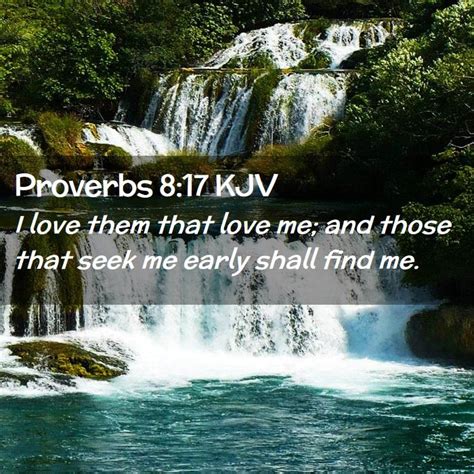 Proverbs 8 17 Kjv Bible Verse Images