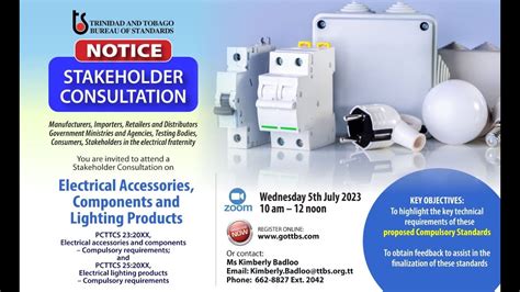 Virtual Stakeholder Consultation Electrical Accessories Components