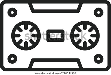 Cassette Icon Vector Image Can Be Stock Vector Royalty Free 2002947938 Shutterstock