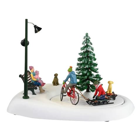 Snowbiking With Dad Lemax Vail Village Collection 2023 Tuincentrum Outlet