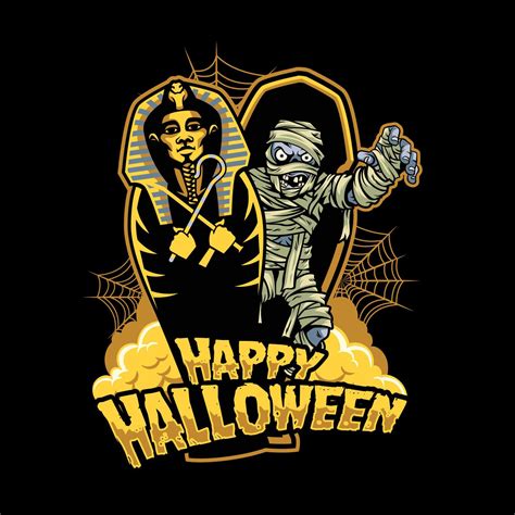 vector illustration of zombie halloween on black background 13687212 ...