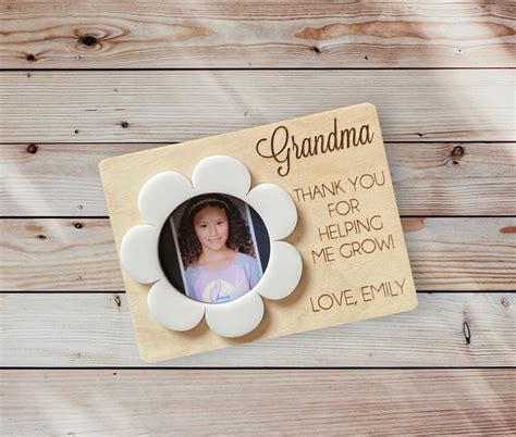 Personalized Mothers Day Magnet Mothers Day T Grandma T Thank You For Helping Me Grow