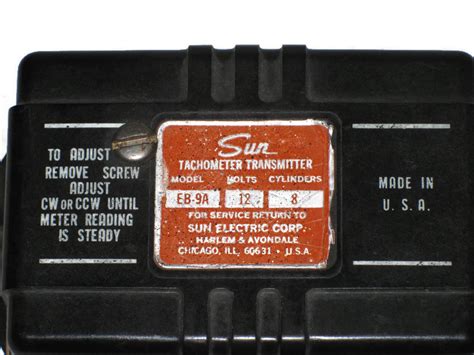 Sun Eb 9a Transmitter Tachometer Used