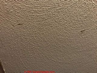 Asbestos popcorn & textured ceiling paint ID & Removal