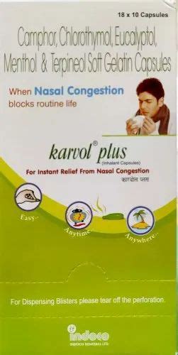 Karvol Plus Inhalant Capsules At Rs Box Vapour Capsule In