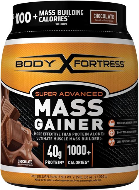 Body Fortress Super Advanced Mass Gainersabor A Chocolate 1 1 Salud Y Hogar