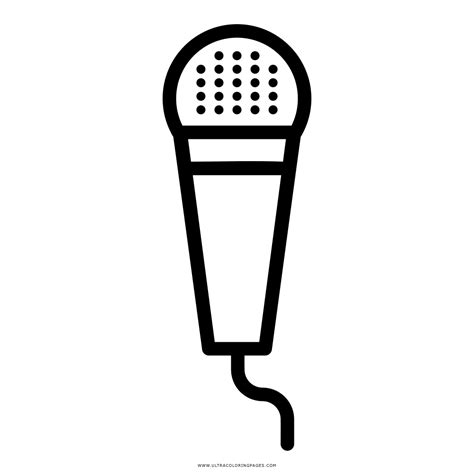 Microphone Coloring Page Ultra Coloring Pages