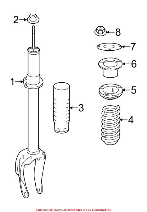 Shock Absorber Nut Genuine Mercedes Benz