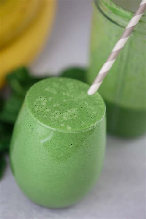 Spinach Banana Smoothie Super Creamy Cooked By Julie