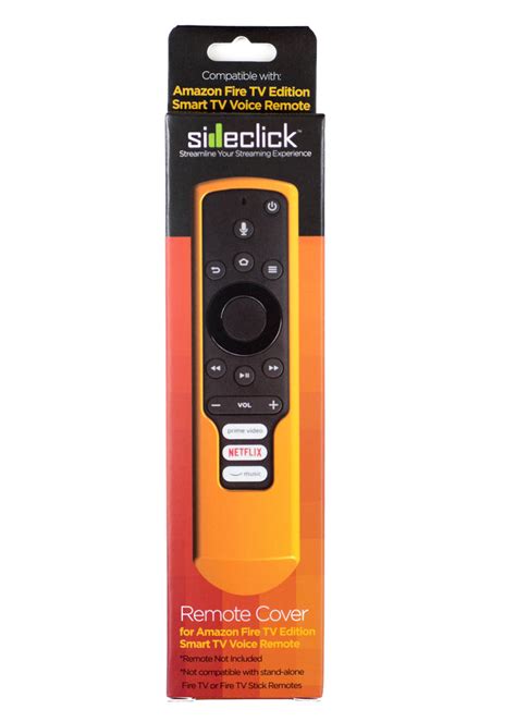 Remote Cover - for Amazon Fire TV Edition Smart TV Voice Remote – Sideclick