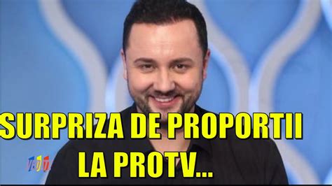 SURPRIZA DE PROPORTII LA PROTV O celebră prezentatoare a făcut