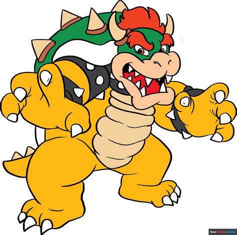 How To Draw Bowsers Face