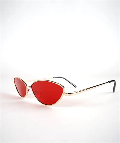 Red Cat Eye Sunglasses