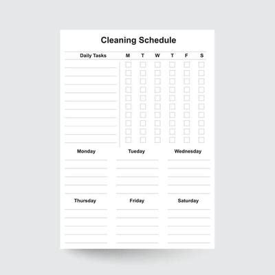 Cleaning Checklist Vector Art, Icons, and Graphics for Free Download