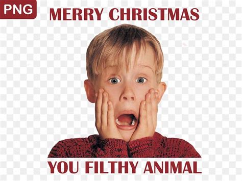 Merry Christmas You Filthy Animal Kevin Home Alone Png File Etsy