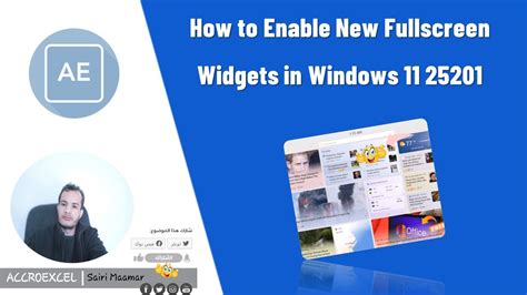 How To Enable New Fullscreen Widgets In Windows 11 25201 Youtube