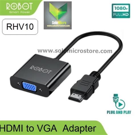 Jual Robot Rhv Rhv Adapter Konektor Converter Hdmi To Vga