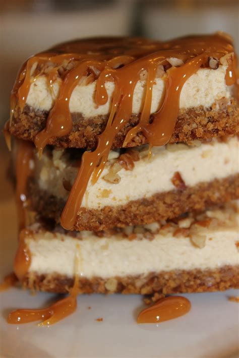 Sugar And Spice Salted Caramel Pecan Cheesecake Bars