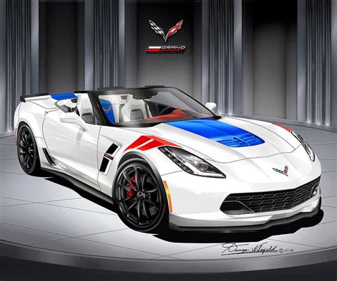 Chevrolet Corvette Art Prints By Danny Whitfield C Chevrolet