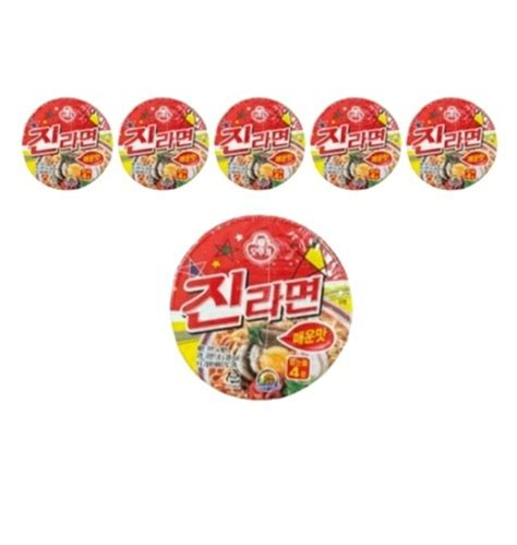 오뚜기 진라면 소컵 매운맛 65g 6개 티몬