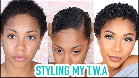 Styling My Twa Short Natural Hair Grwm [video] Short Natural Hair Styles Natural Hair Twa