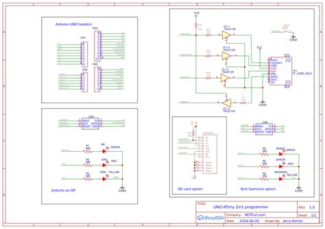 UNO ATtiny Programmer II Shield OSHWLab