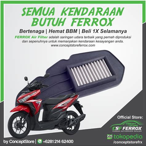 Jual FILTER UDARA FERROX HONDA VARIO 125 Fi S L1439 S L Motor Shopee