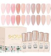 Amazon Shoyum Jelly Nude Gel Nail Polish Set Pcs Sheer Milky