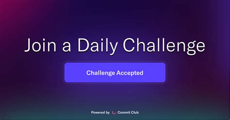 join  daily challenge commit club