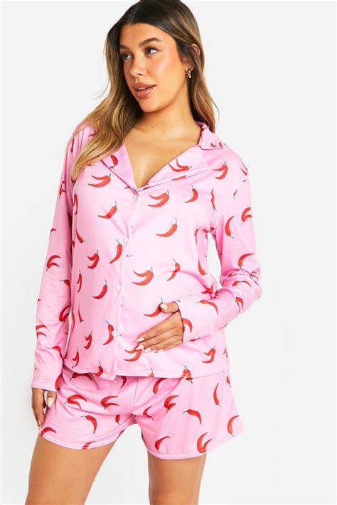 Maternity Pyjamas Maternity Nightwear Boohoo Uk