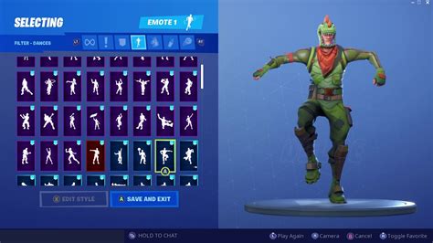 Updated Fortnite Rex Skin Outfit Showcase With All Dances Emotes