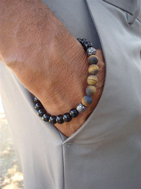 Men S Spiritual Protection Fortune Healing Bracelet With Etsy