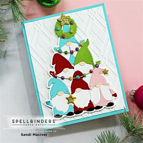 Spellbinders Gnome For Christmas Sandi MacIver Card Making And