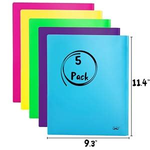 Amazon Mr Pen Folders With Pockets And Prong Pack Plastic