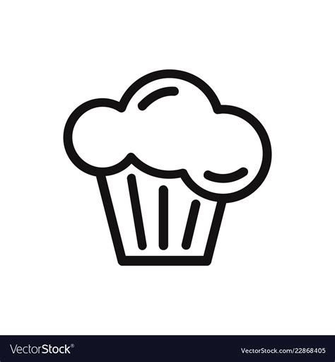 Muffin Icon Royalty Free Vector Image VectorStock