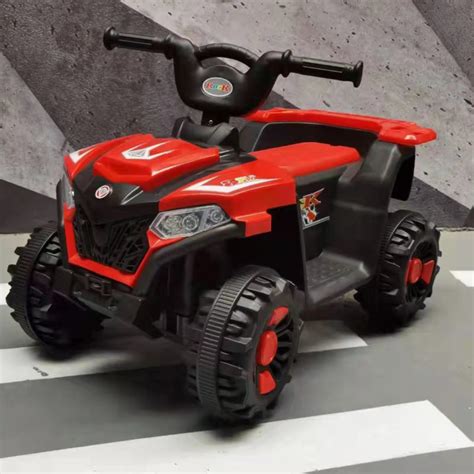 Electric Off-Road ATV Four-wheel Rechargeable Car for kids Red ...