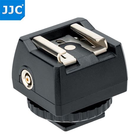 JJC Universal Hot Shoe Mount Adapter With Mm PC Port For Monolight Flash LED Light Studio