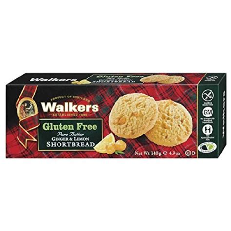 Walkers Gluten Free Pure Butter Ginger Lemon Shortbread