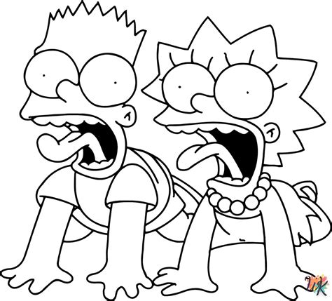 Coloriage Simpson Imprimer Gratuitement Pour Les Enfants