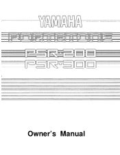 Yamaha PSR-200 Manual