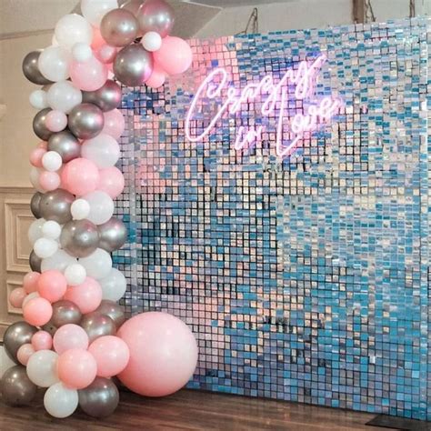 Sequin Shimmer Backdrop Sequin Panels Iridescent Shimmer Wall Sequin