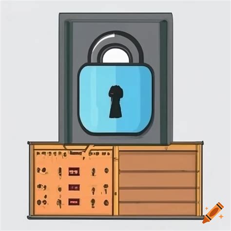 Illustration Of A Secure Storage Solution