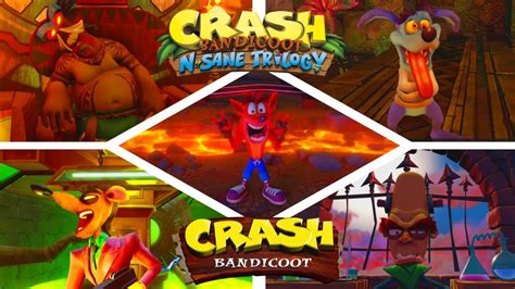 All Crash 1 Boss Fights Crash Bandicoot N Sane Trilogy PS5 4K