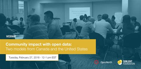 Join Us For “community Impact With Open Data Two Models From Canada And The United States