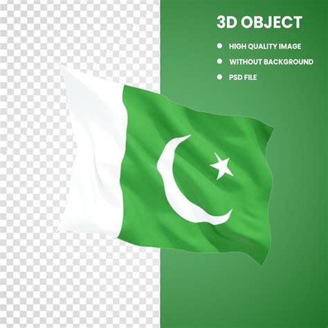 Bandera De Pakist N D Archivo Psd Premium