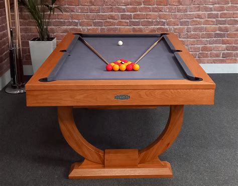 Signature Huntsman Pool Dining Table Oak Finish 7ft Warehouse