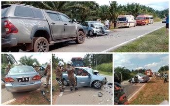 BERNAMA Tiga Maut Dalam Kemalangan Babitkan Dua Kenderaan Di Tangkak