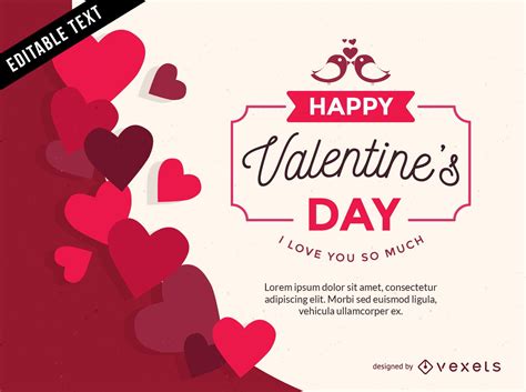 Valentines Day Heart Shaped Vector Vector Download