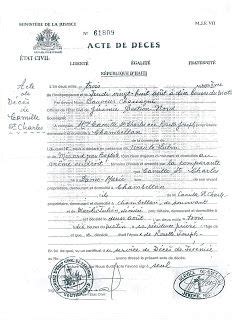 Acte De De Deces | Moseia