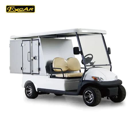 2 Seaters Electric Car Golf Cart With Aluminum Cargo Box For Hotel